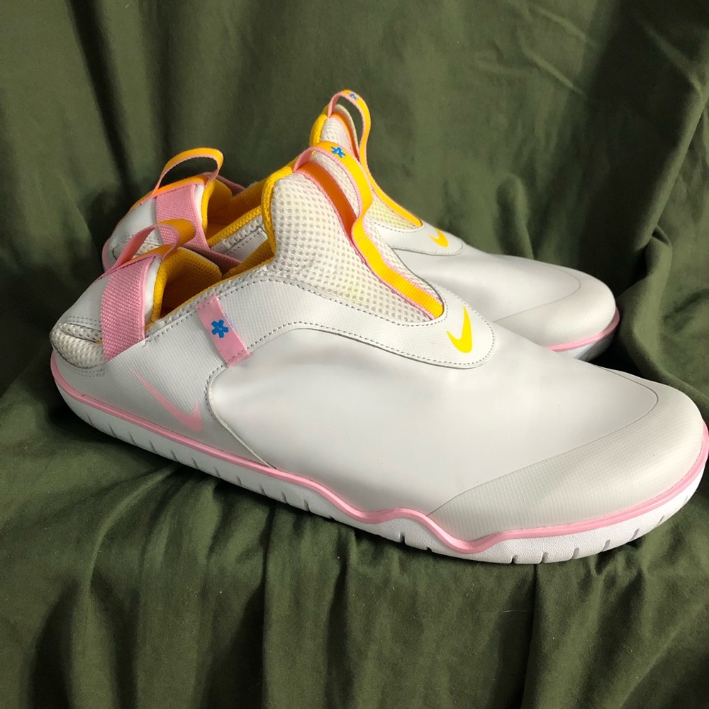 Nike White and Pink Athletic Shoes